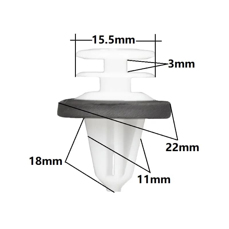 20 Pieces Auto Door Card Trim Panel Interior Retaining Clip White For Ford LAND ROVER Car Accessories