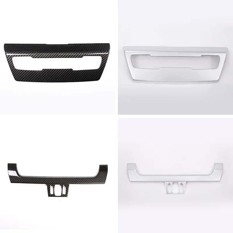 For BMW 2 Series F45 F46 2015-2018 ABS Carbon Fiber Car Navigation Display Under Volume Control Decorative Plate Car Accessories