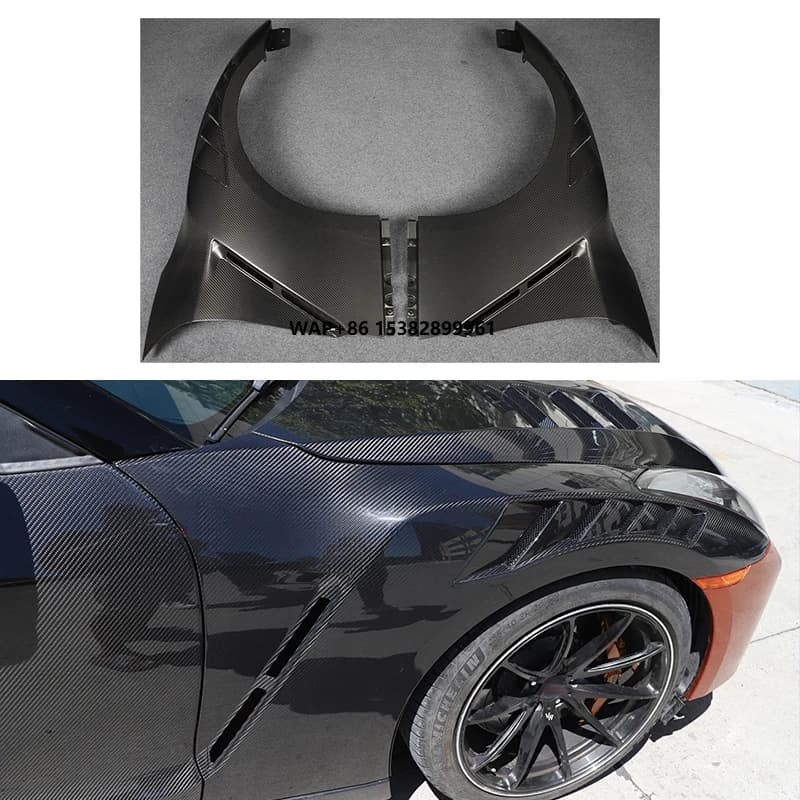 Car Upgrade Carbon Fiber Fender New Condition Fit for GT-R 2009-2015 Generation NISMO Style Dry Carbon Fiber