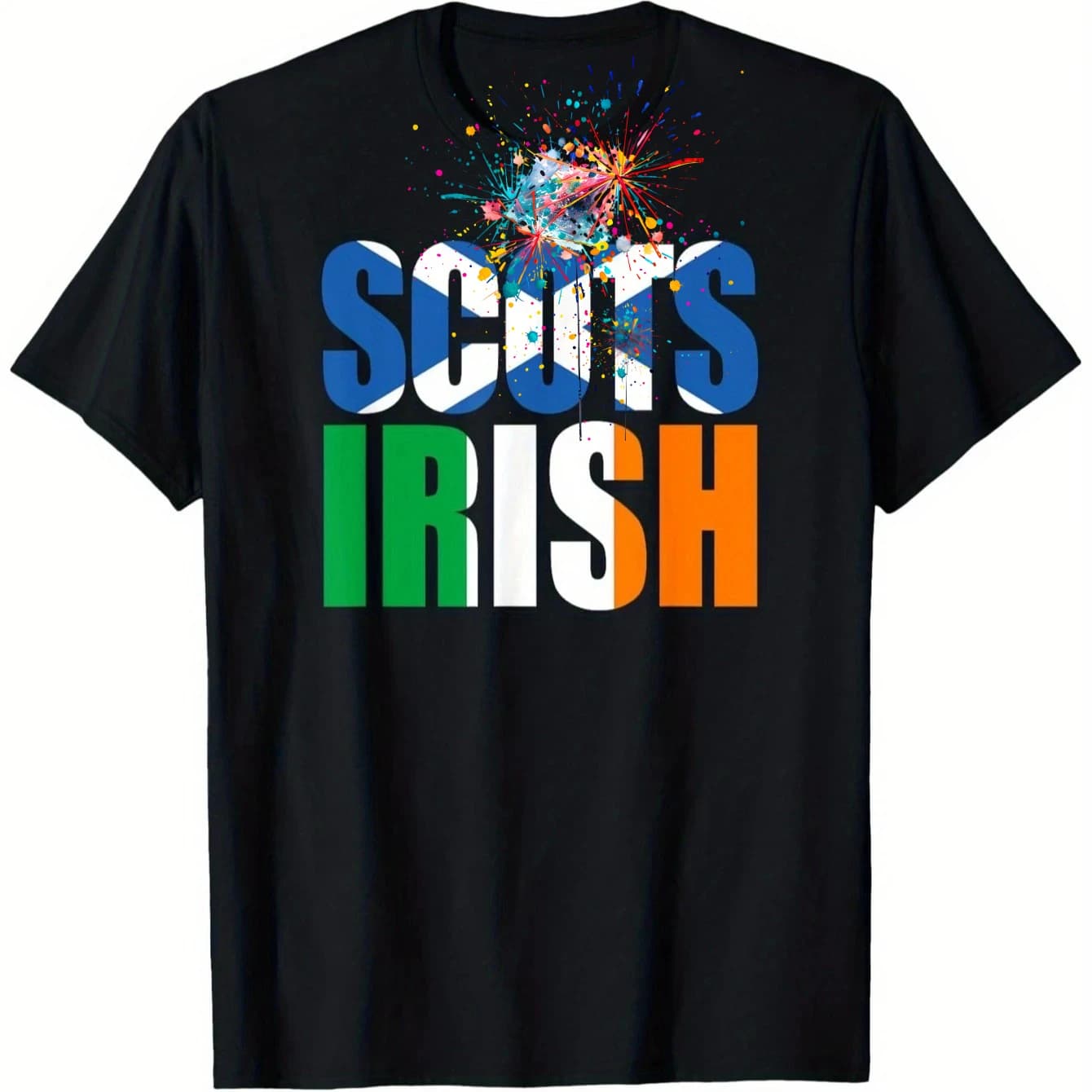 Scots Irish Flag Scotland Ireland Scottish Irish T-Shirt 100% Cotton O-Neck Short Sleeve Summer Casual Mens T-shirt Streetwear