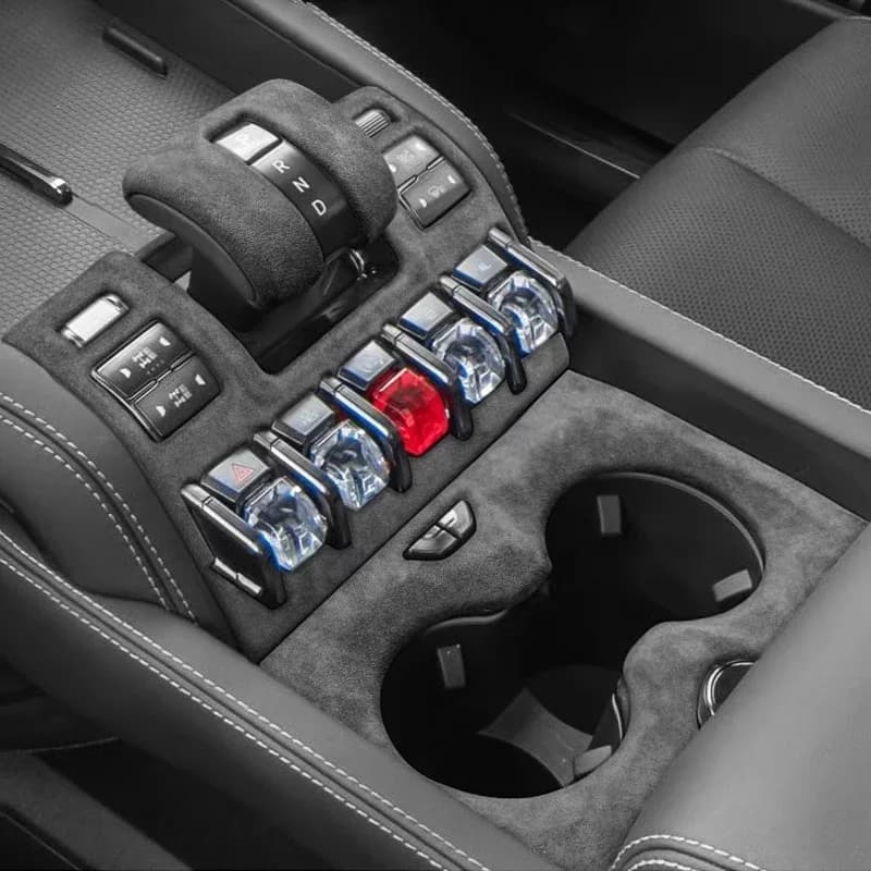 For BYD Formula Leopard 5 2025 2024 2023 Italian Suede Interior Kits Car Gear Cover Shift Panel Window Lift Rear AC Air Frame