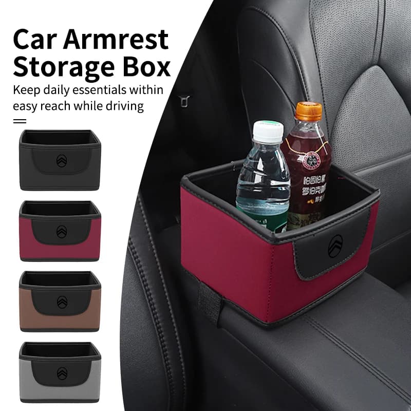 Car Armrest Box Storage Box Center Console Storage Case For Citroen C4 C3-XR C5 Aircross C6 C-quatre Picasso C-Elysee C4L C3L
