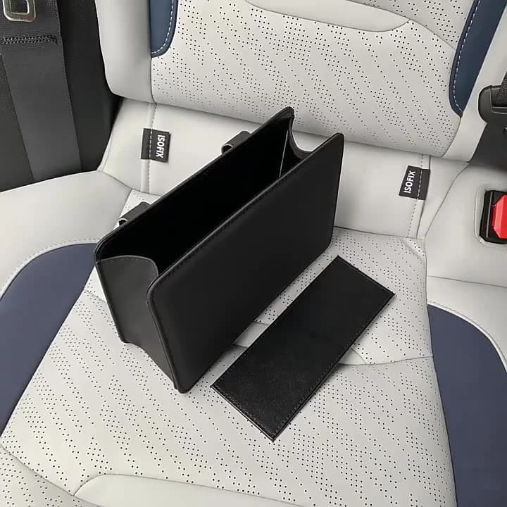 Car Trash Can Car Door Storage Box Foldable Seat Back Hanging Storage Bag Storage Box Car Interior Products