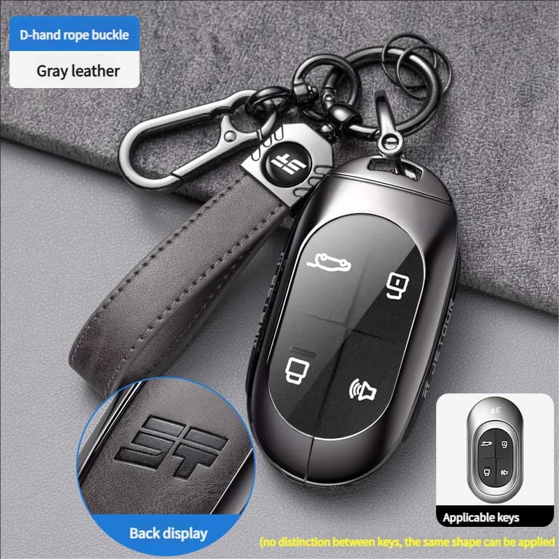 for Chery JETOUR X70PRO X90PLUS Mountain Sea L7 Automobile Key Cover Protection Holder Car Key Case Metal Shell Suitable