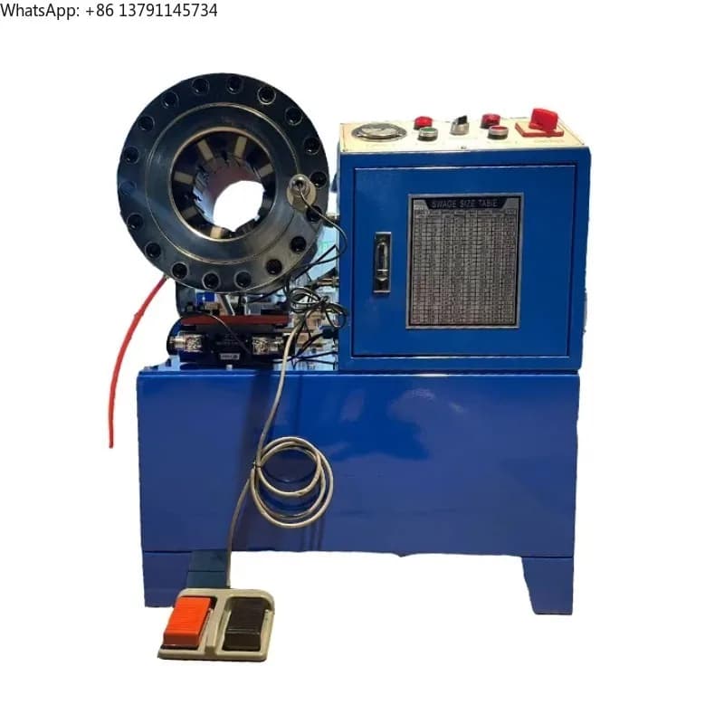 Factory Direct Supply High Pressure 1/4'''-2'' AC Air Hydraulic Hose Crimper Machine Competitive Priced Hose Crimping Device