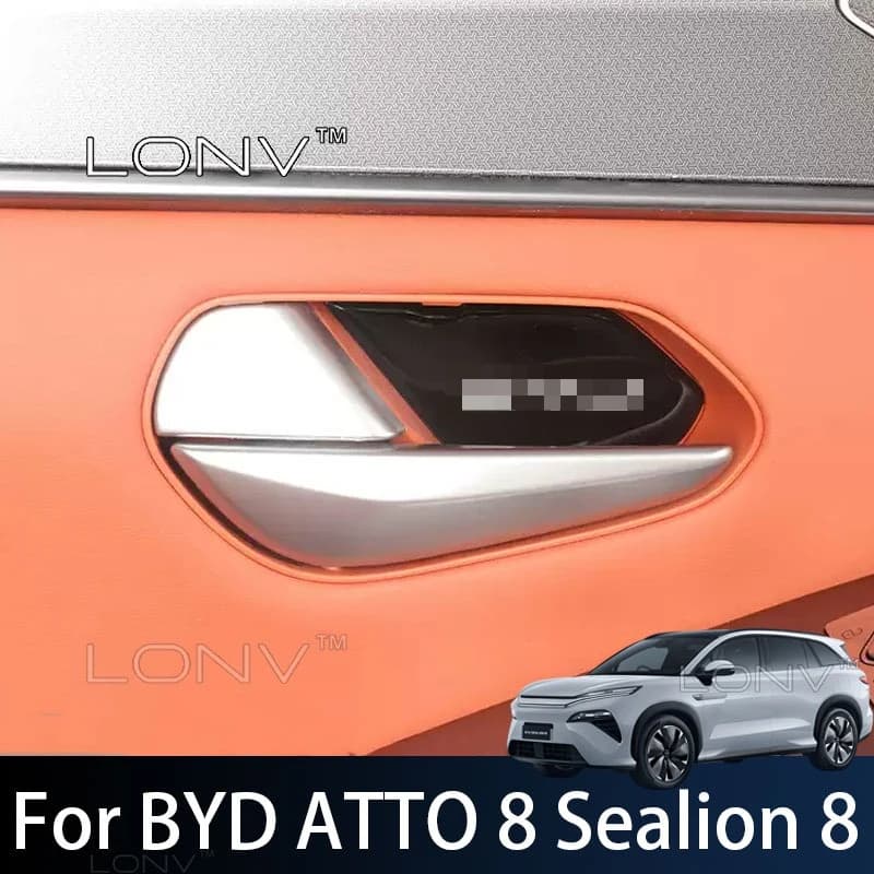 For BYD ATTO 8 Sealion 8 2026 2027 Door Handle Bowl Protective Stickers Door Handle Cup Anti-Scratch Trim Covers Accessories