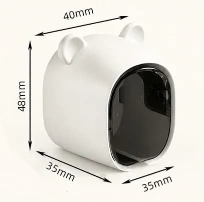 Wall Mount Toothbrush Holder with Bottom Air Holes ABS Plastic No Drill Tape Mounting Compatible with Most Toothbrush Types