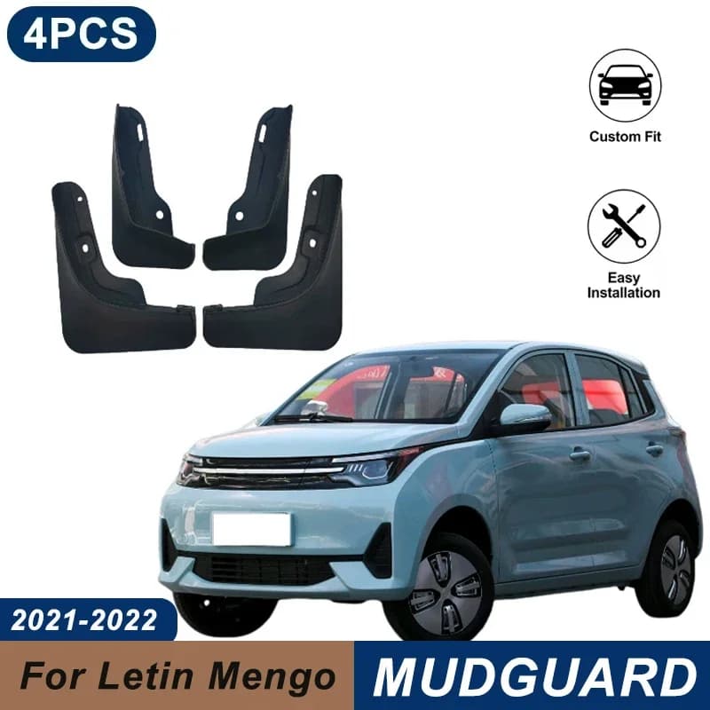 4PCS Car Mud Flaps For Letin Mengo 2021-2022 Waterproof Anti-Splash Fender Mudguards Auto Exterior Accessories