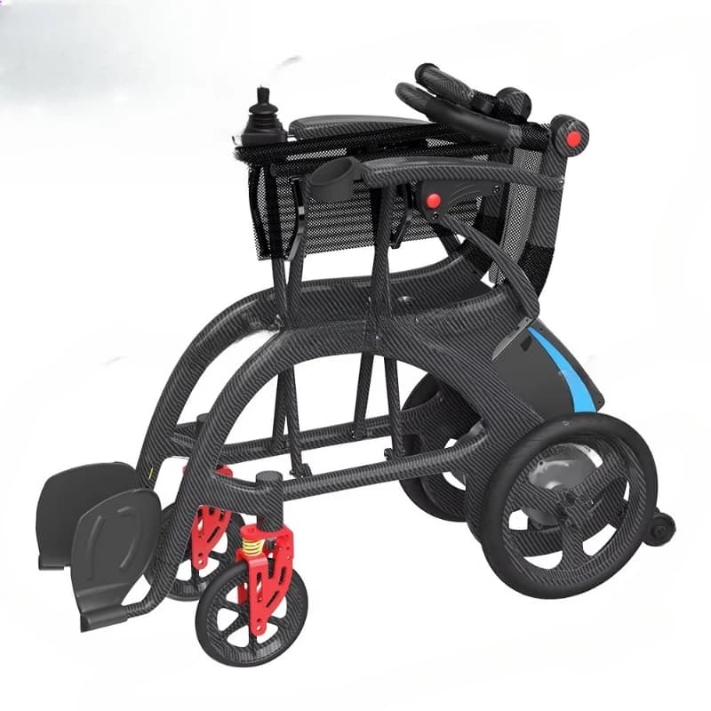 Trend 3-in-1 Electric Wheelchair Silla De Ruedas Eléctrica 150kg Weight-bearing Carbon Fiber Foldable Lightweight Walker