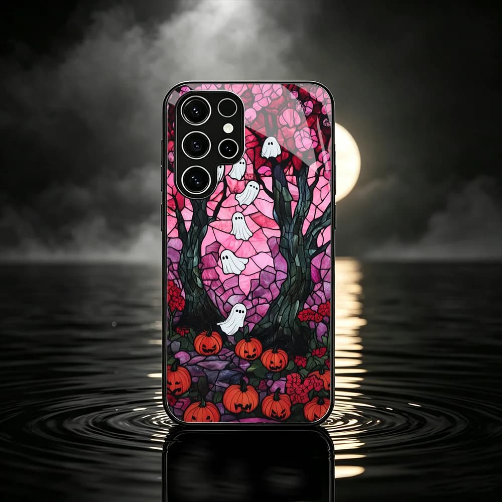 Halloween festive atmosphere s26 ultra case s25 Glass phone case for Samsung Galaxy S26 25 24 23 22 21Ultra FE Plus Durable Case