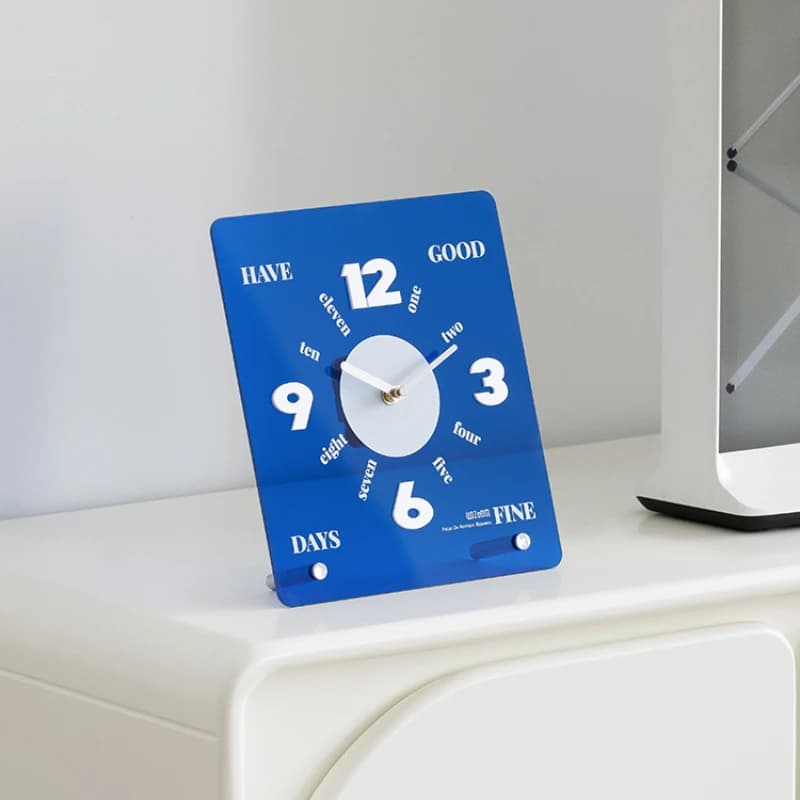 Modern Minimalist Table Clock Silent Metal Desk Decor for Living Room Shelf Entryway Home Decoration Ornaments Clocks
