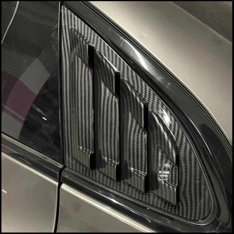 Car Styling For Chevrolet Malibu 2016-2020 Rear Window Blind Shades Louver Vent Sill Molding Cover Trim Decorative Accessories
