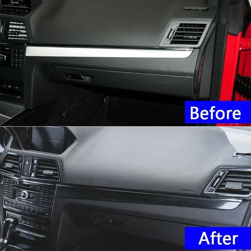 Center Console Dashboard Trim Cover Strip Fit for Mercedes Benz E Class Coupe W207 C207 2009 2010 2011 2012 2013 LHD