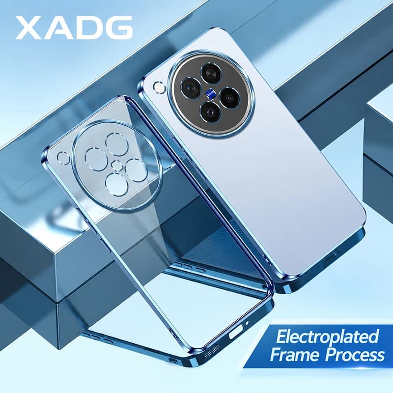Plating Silicone Phone Case for VIVO X500 Pro Max X500Pro ProMax 5G Shockproof Soft Clear and Transparent Thin Back Cover Fundas