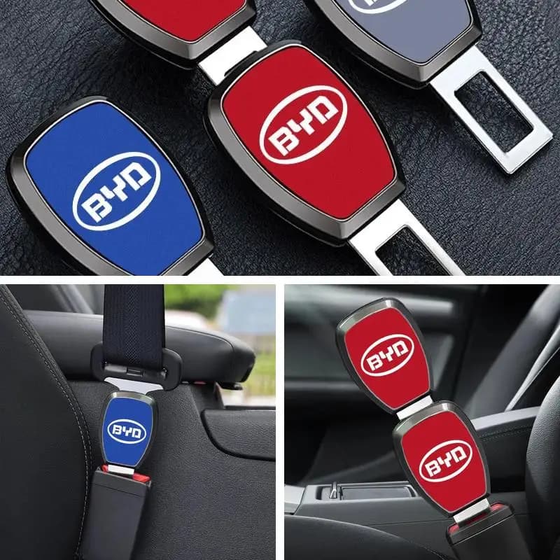 1Pcs Car Seat Belt Buckle Extender Adapter For BYD Atto 3 Seal Dolphin Han Tang Song Yuan Safety Interior Auto Accessory