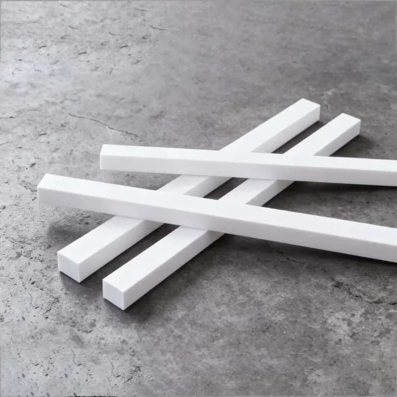 10Pcs White ABS Square Solid Rod Bar 1x1mm-10x10mm Plastic Solid Tube For DIY Model Making Accessories Length 250mm