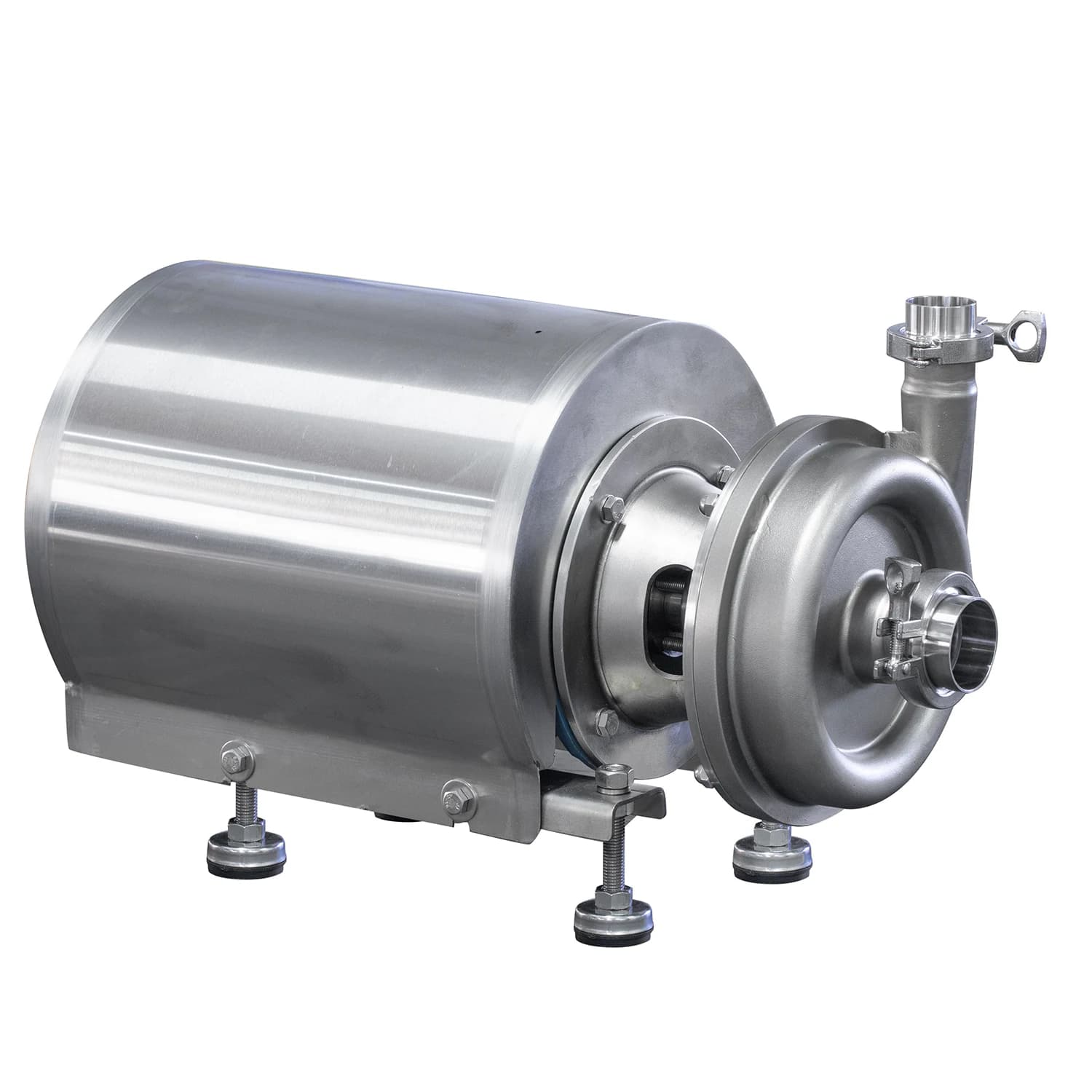 1.5HP 1.1KW Food Grade Hygienic Stainless Steel SS304 Liquid Centrifugal Pump With Open Impeller Motor For The Food Industry
