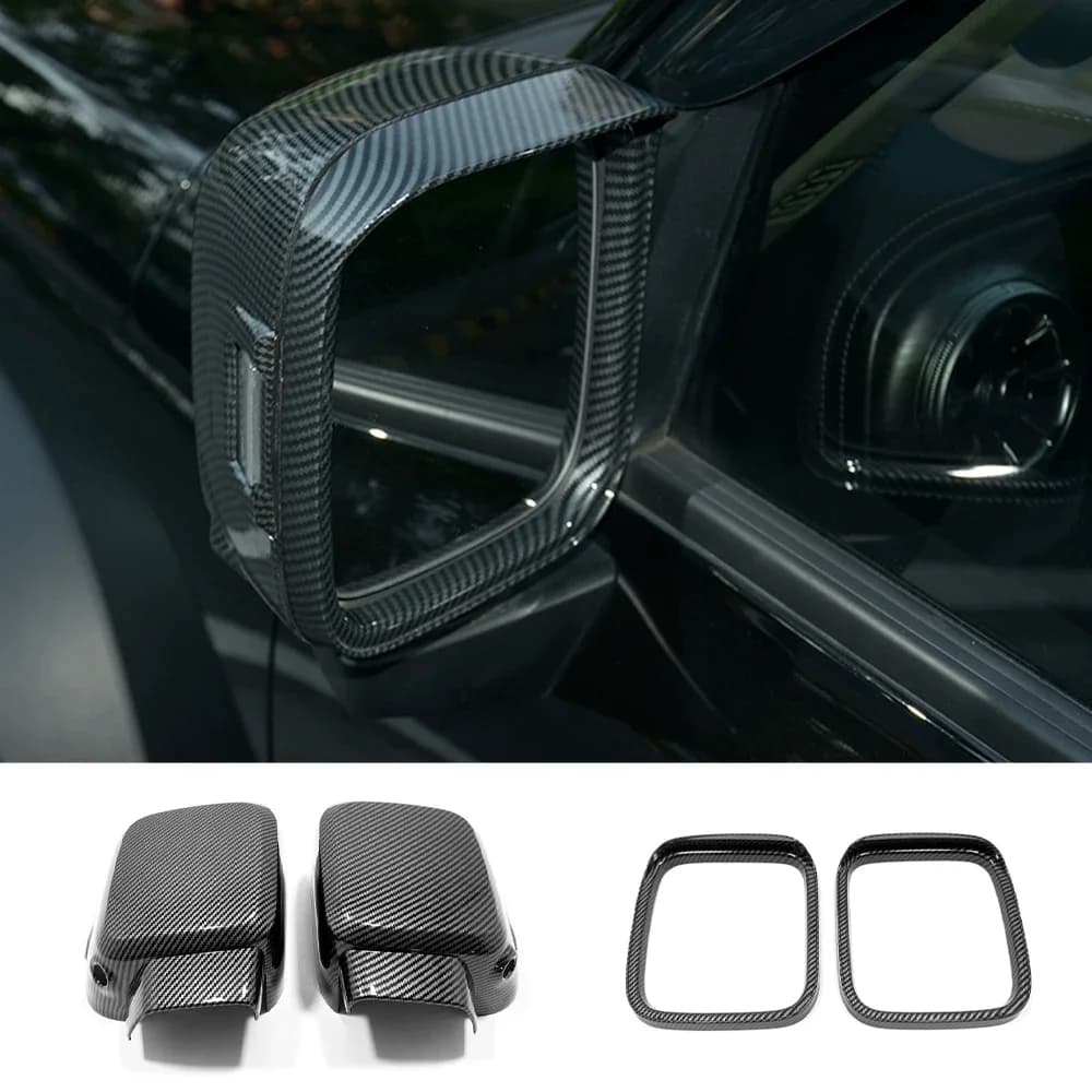 For GWM Great Wall Tank 300 Car Accessories Door Rearview Mirror Covers Protector Rain Eyebrows Cap 2021 2022 2023 2024 2025