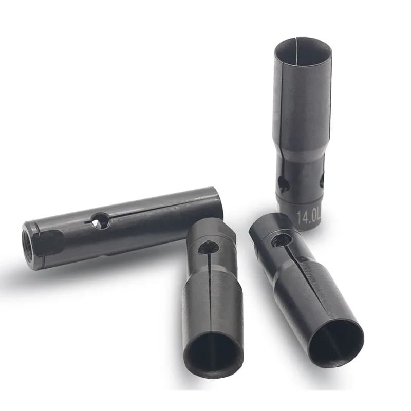 CNC Lathe Bar Feeder Fixture 20# M9x1.0L Left Thread Tail Clamp 3-21.5mm Automatic Material Puller Tool for Turning Machine