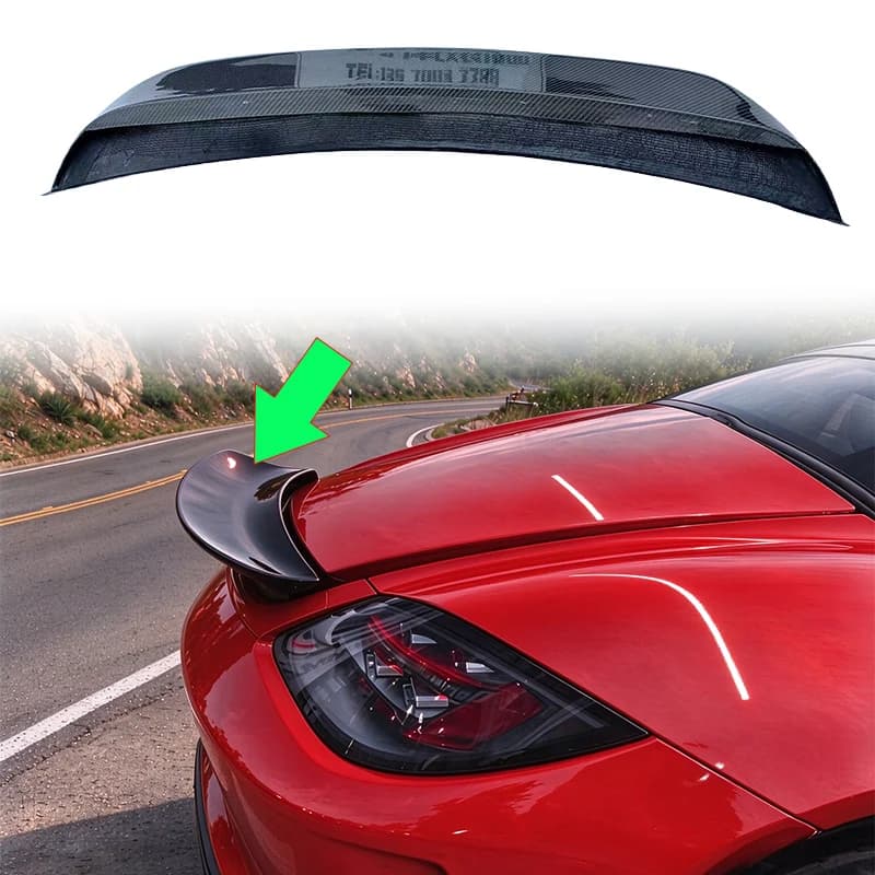 For Porsche Boxster 987 2006-2012 (Only For Soft Top Convertible) Racing Rear Trunk Wing Spoiler Car Exterior Body Kit Aerodyna