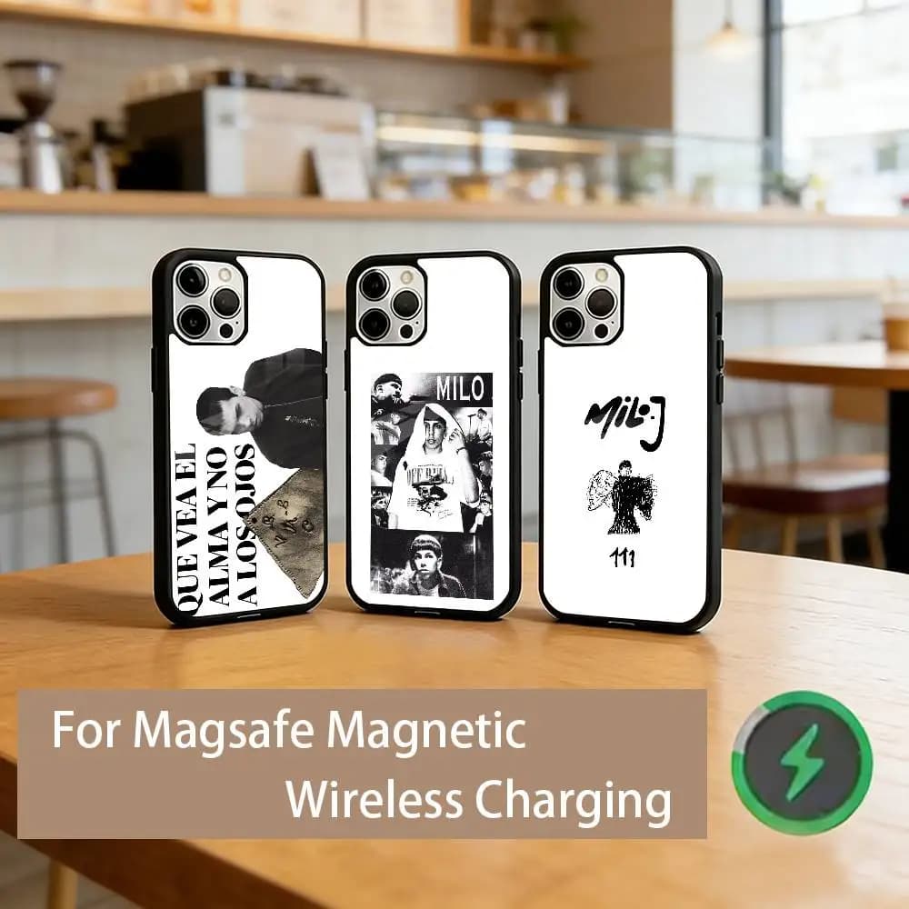 M-Milo J Singer Phone Case For iPhone17,16,15,14,13,12,11 Plus,Pro Magnetic with Magsafe Wireless Charging