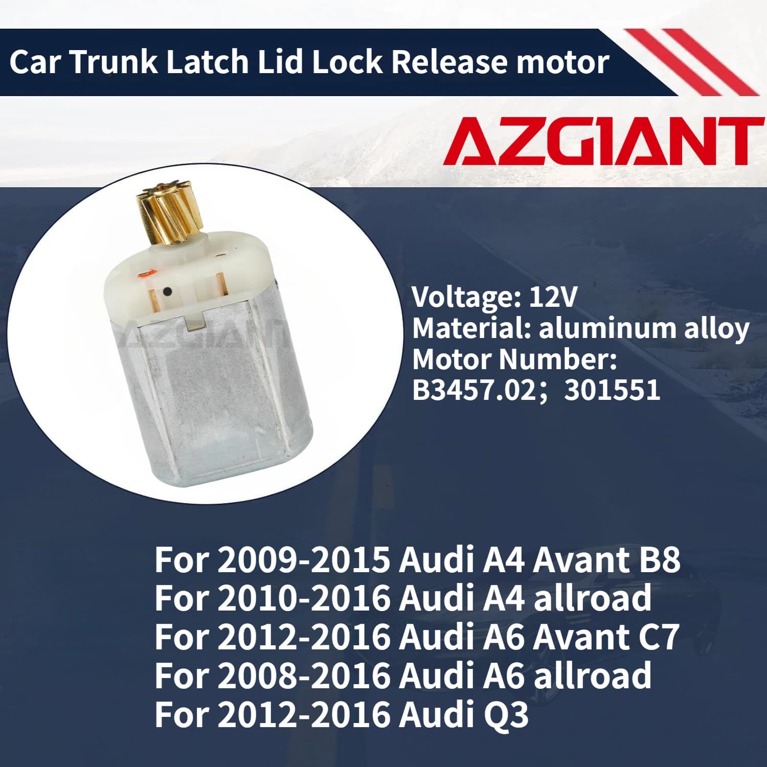 For 2009-2015 Audi A4 Avant B8/allroad 2010-2016 Car Trunk Latch Lid Lock Release motor New high-quality parts Auto Accessories