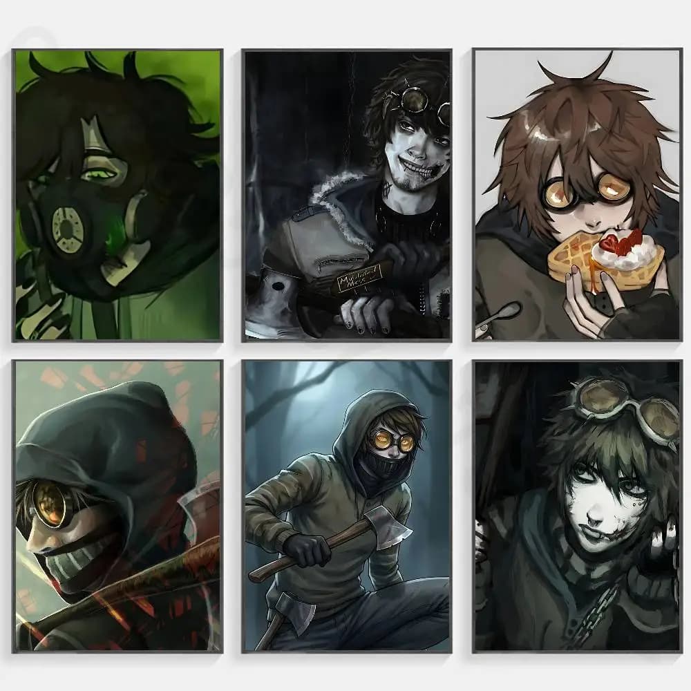 Creepypasta Ticci Toby Classic Poster Wall art print art suitable for living room bedroom bar parlor home decoration gift