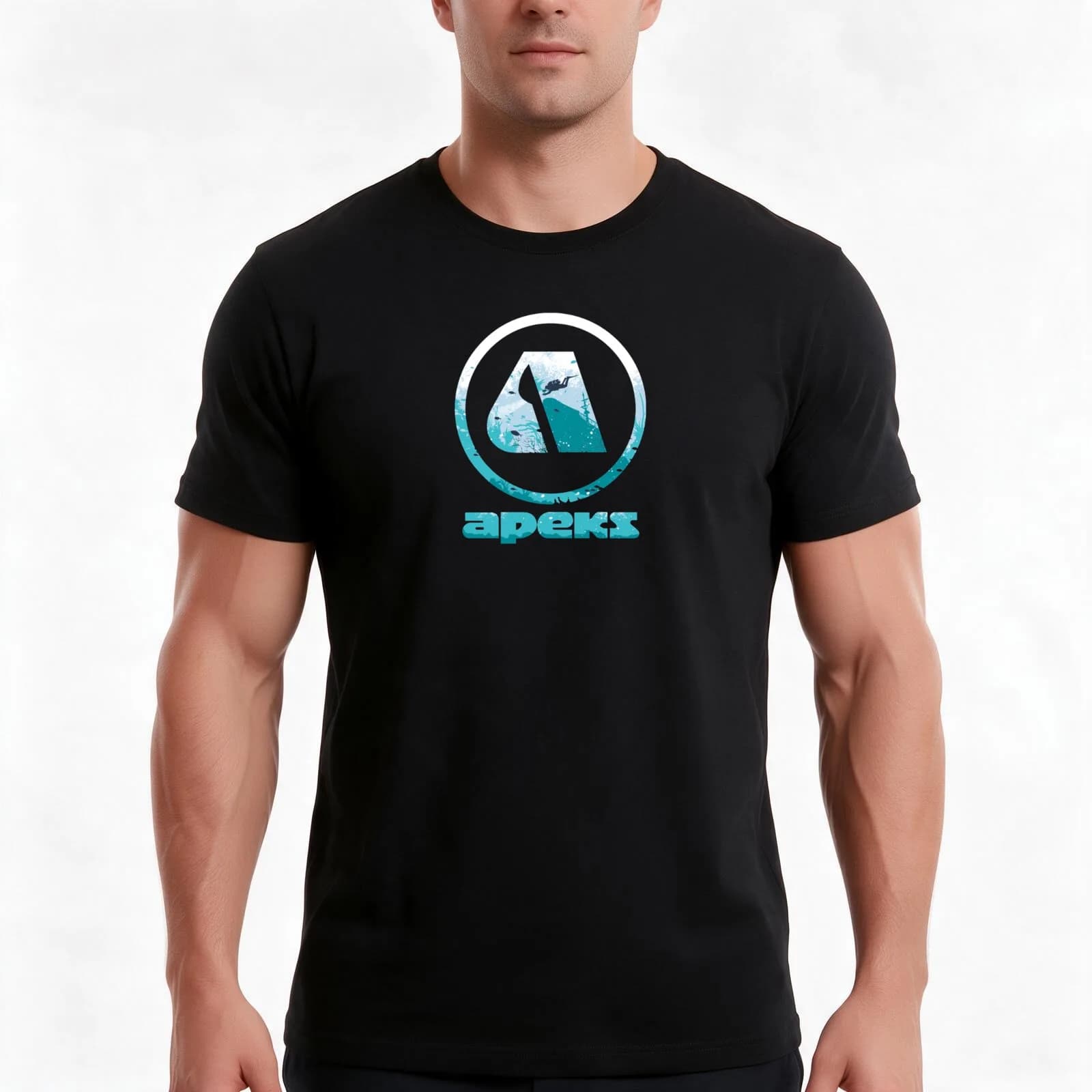 Diving Tips and Stories Turquoise T-Shirt, Summer Casual Cotton Tee, Oversized Streetwear Tops, Vintage Graphic Print