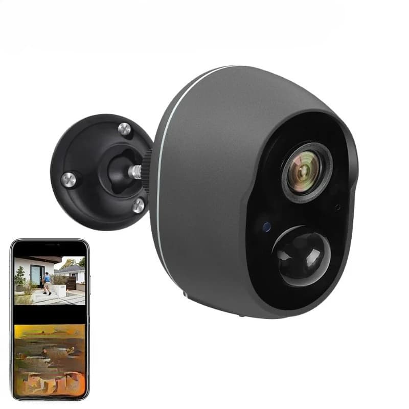 9000mAh Smart Life APP Battery Powered IP65 Outdoor WIFI 3MP Surveillance Siren CCTV PIR Motion Detect Camera Alexa Google