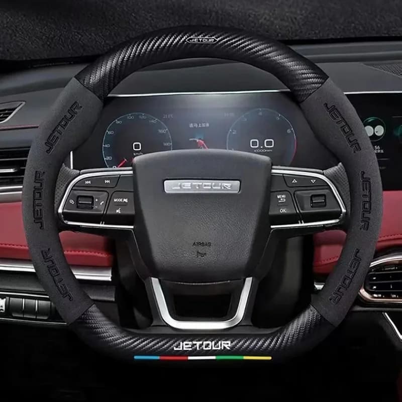 D Shape Car Steering Wheel Cover Steering Wheel Protector For Jetour T2 Jetour X70 Plus Jetour T1 Jetour Dashing G700 Leather