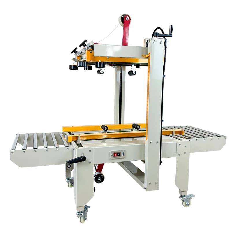 young sun Good Quality FXJ6050 Adhesive Tape Conveyor Belts Sealing Machine Carton Box Case Mobile Sealer Packaging Machine