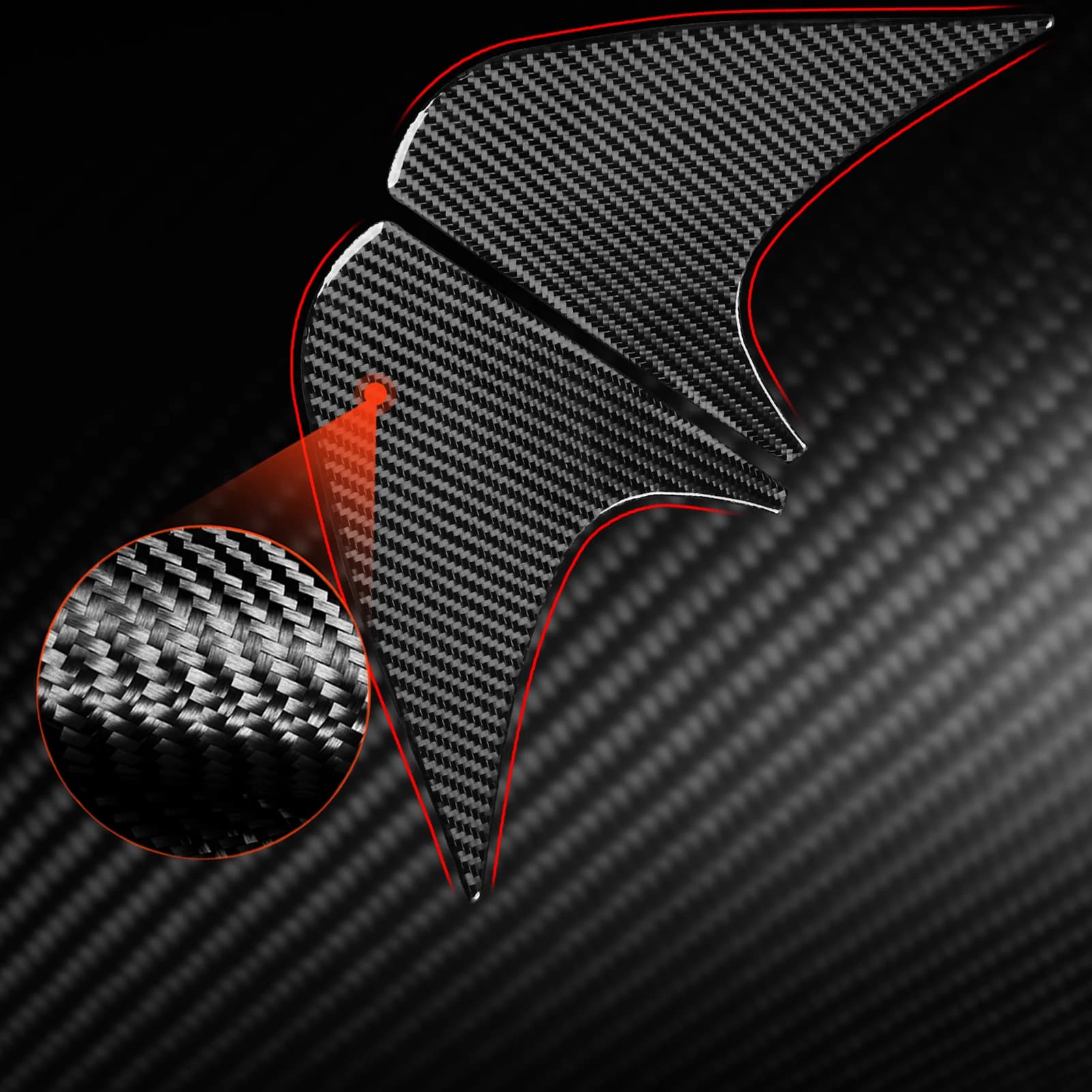 Real Carbon Fiber Car Accessories Rear Wing Side Panel Cover Soft Sticker For Lexus RX350 RX450h 2010 2011 2012 2013 2014 2015