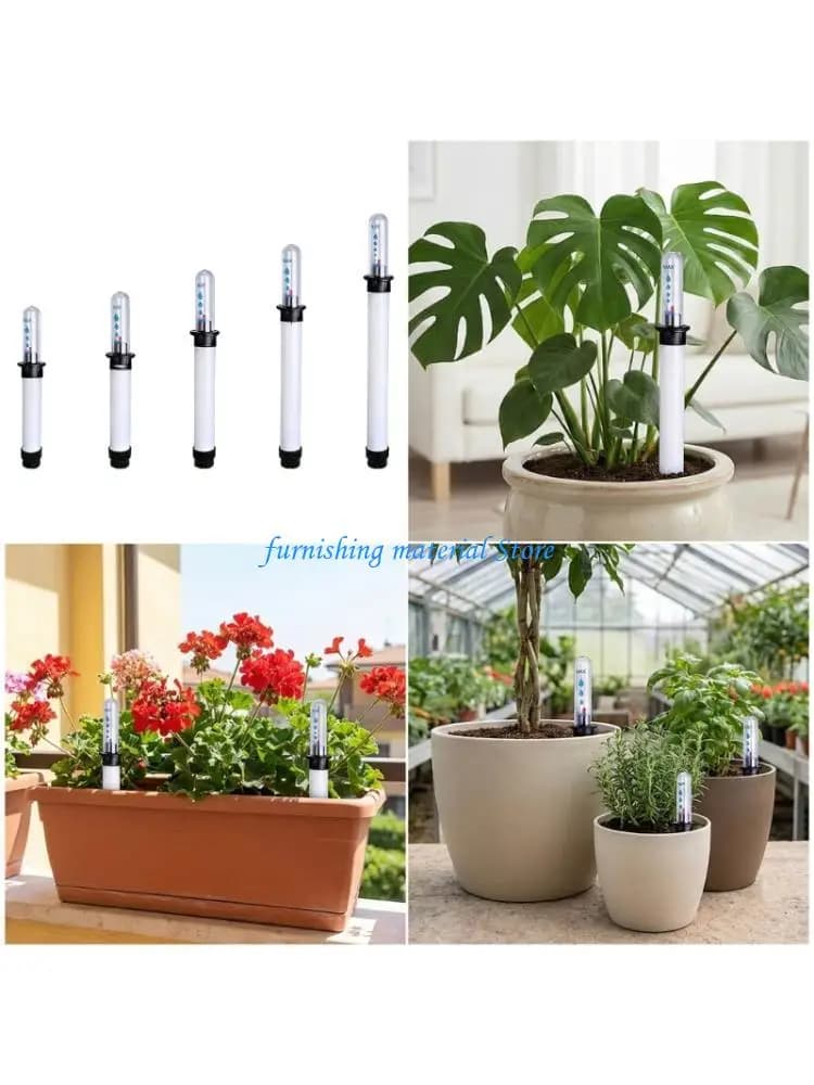Y5GD 5Pcs Plastic Flower Pot Water Level Indicators Shortage Reminder With Floating Signs for Precise Water Monitoring