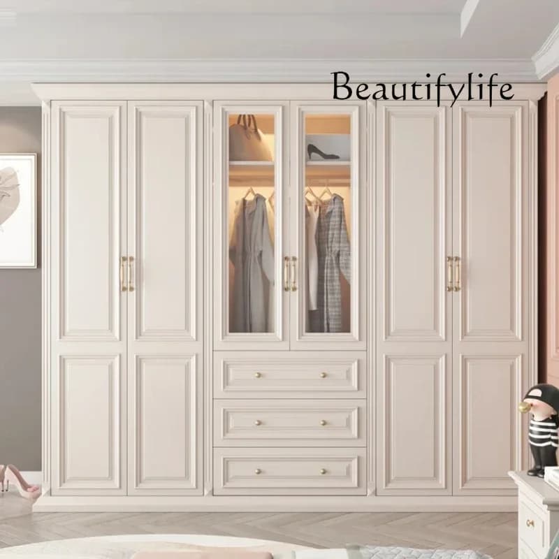 X HH X Women Storage Luxury Wardrobes Wood Bedroom Big Teen Girl Wardrobes Organizer White Armario De Ropa Modern Home Furniture