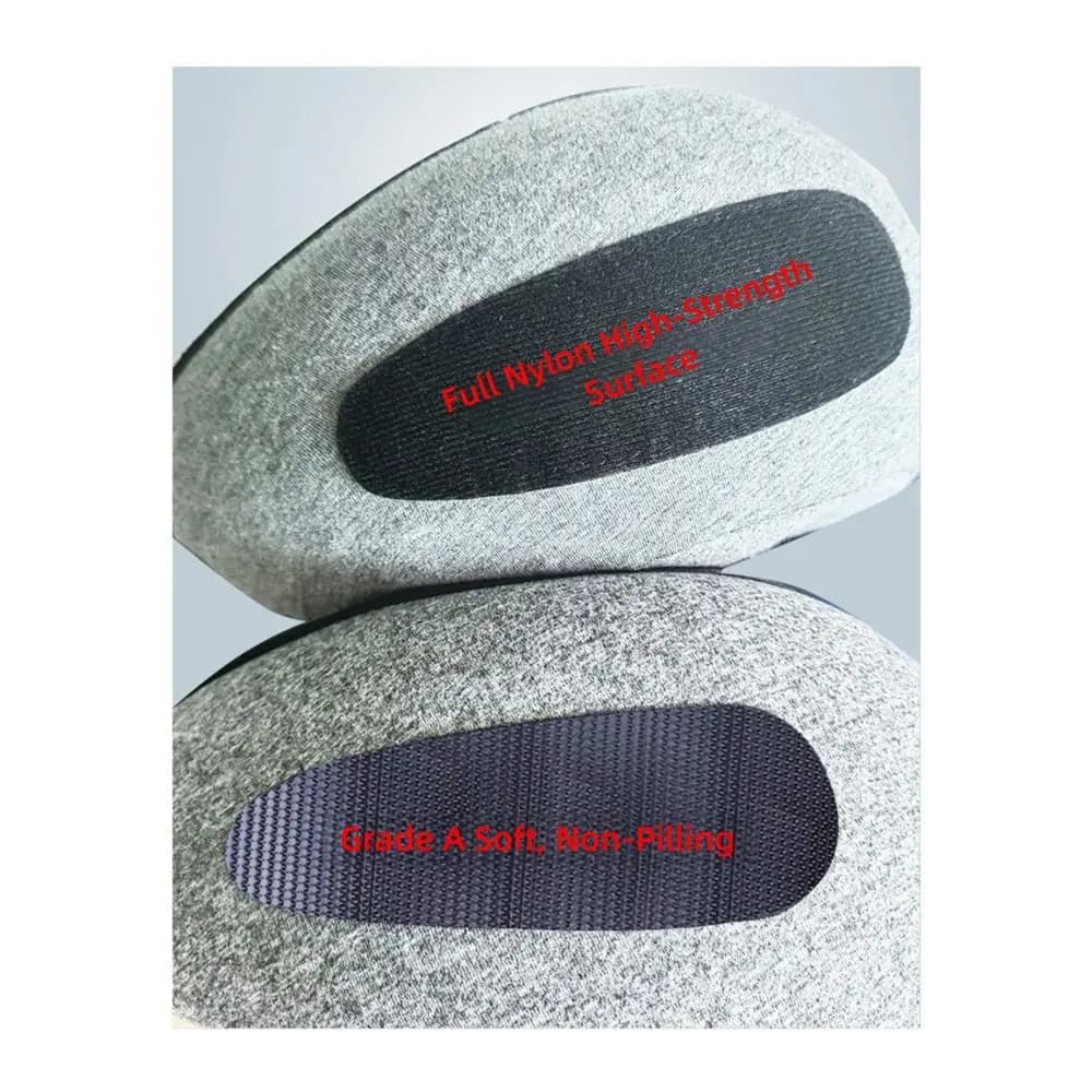 Portable Detachable Cover Travel Neck Pillow Memory Foam Hooded Feature Travel Bag Pillow U-Shaped Headrest Home Use