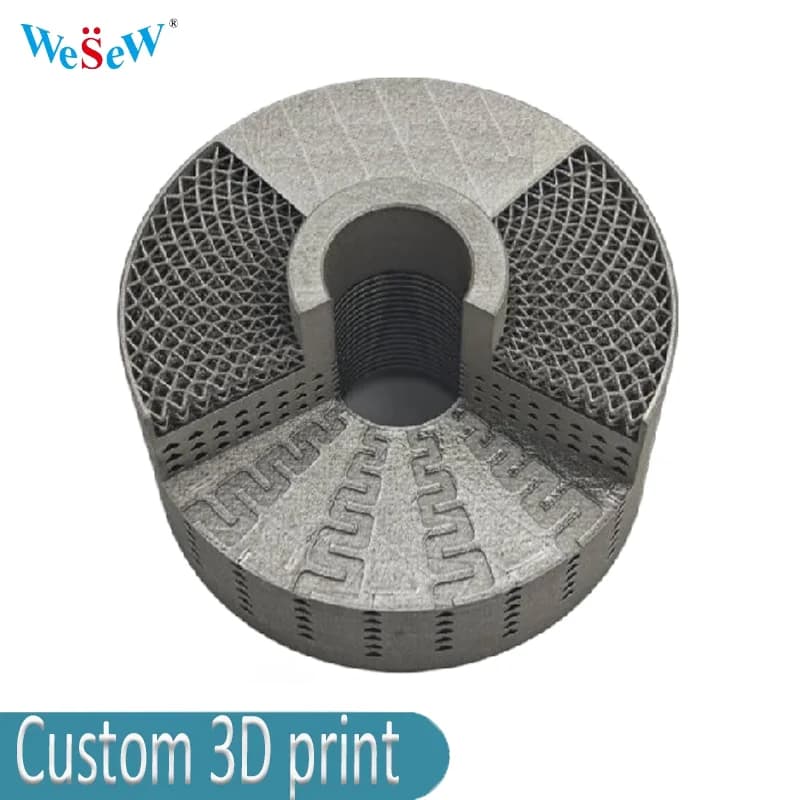 WeSeW OEM Custom Metal 3D Printing Service in Stainless Steel Aluminum or Titanium Using SLM DMLS for Industrial Prototypes
