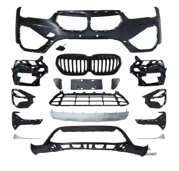 Body Kit Front Bumper Assy for‘BMW X1 F48 2015+ Car Accessories Upgrade with Front Bumper Car Grille Light Cover Lip Bodykit