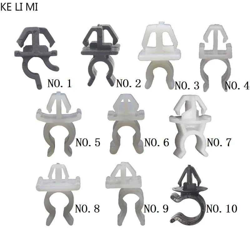 20 PCS Car Hood Bonnet Prop Rod Support Clips Nylon Plastic Retainer Fastener for Toyota Nissan Benz Hyundai Honda