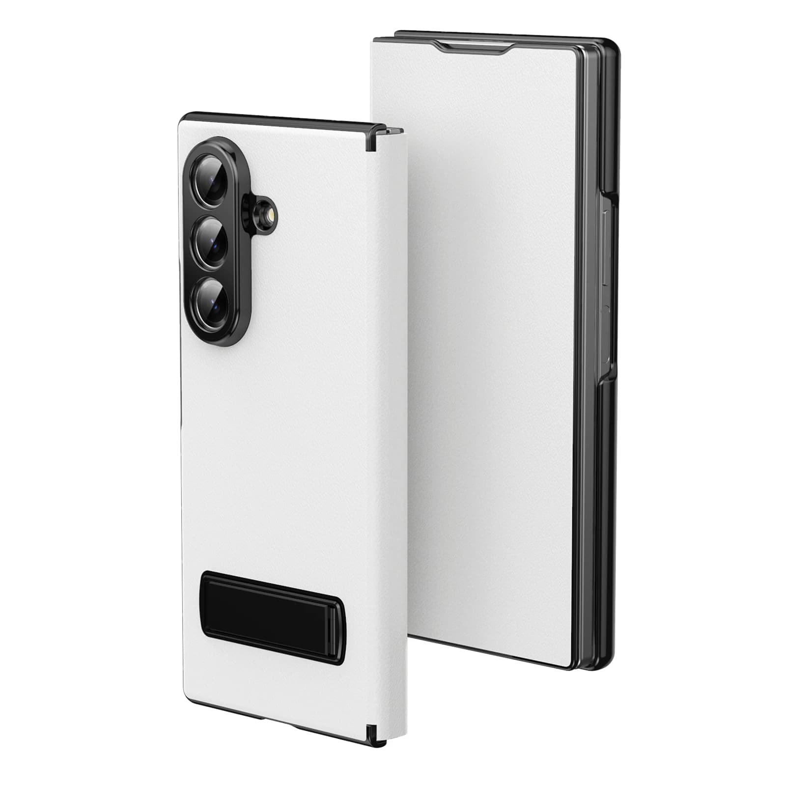 For Samsung Z Fold 8 Ultra Case Integrated Stand Luxury Leather Anti‑Fingerprint Shockproof Protection Magnetic Front Cover
