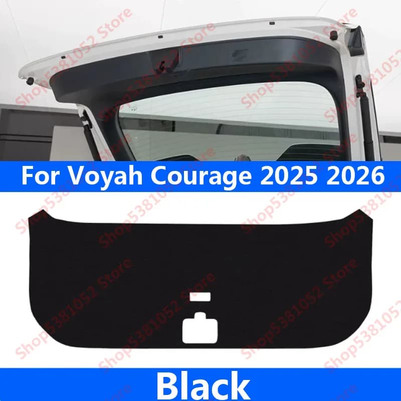For Voyah Courage 2025 2026 Car Trunk PU Leather Protective Pad Car Trunk Tailgate Protection Sticker Pad Accessories