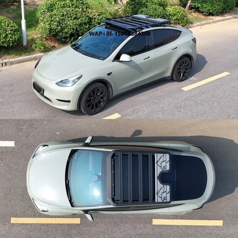 Roof Rack Made of High-quality Aluminum Alloy for Model Y; Suitable for Extending the Roof Platform.Accessories