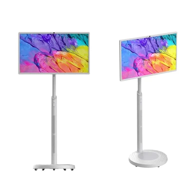 32-inch mobile TV 4K live broadcast machine interactive all-in-one machine touch heart screen touch free screen built-in battery