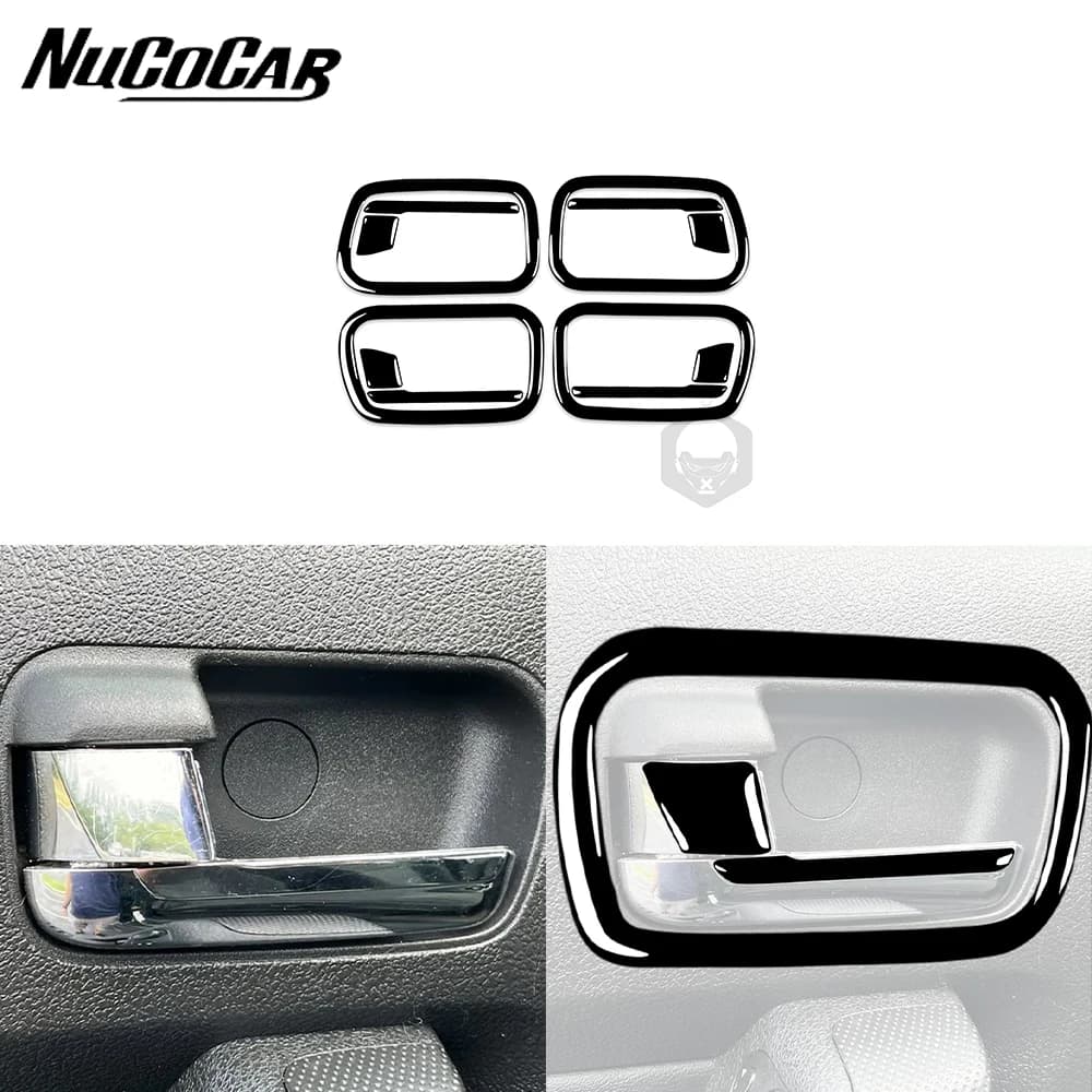 For Hummer H3 2006-2010 Piano Black Interior Door Pull Handle Frame Cover Car Interior Accessories Decorative Stickers