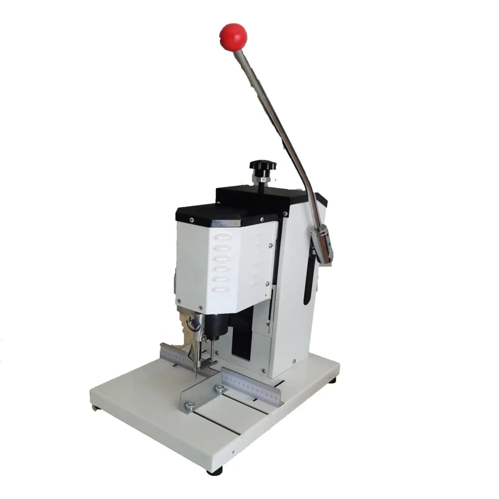 HY-50B Desktop Electric Manual 50mm Thick Office Book Card Paper Hole Punch Machine Portable Notebook Punching Machines
