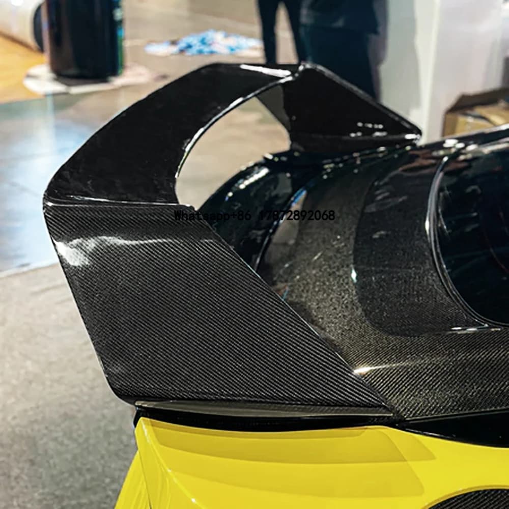 Carbon Fiber C Style Rear Trunk Spoiler Wing High Polished Surface Screw Easy Installation Fitment Tested 2022-2025