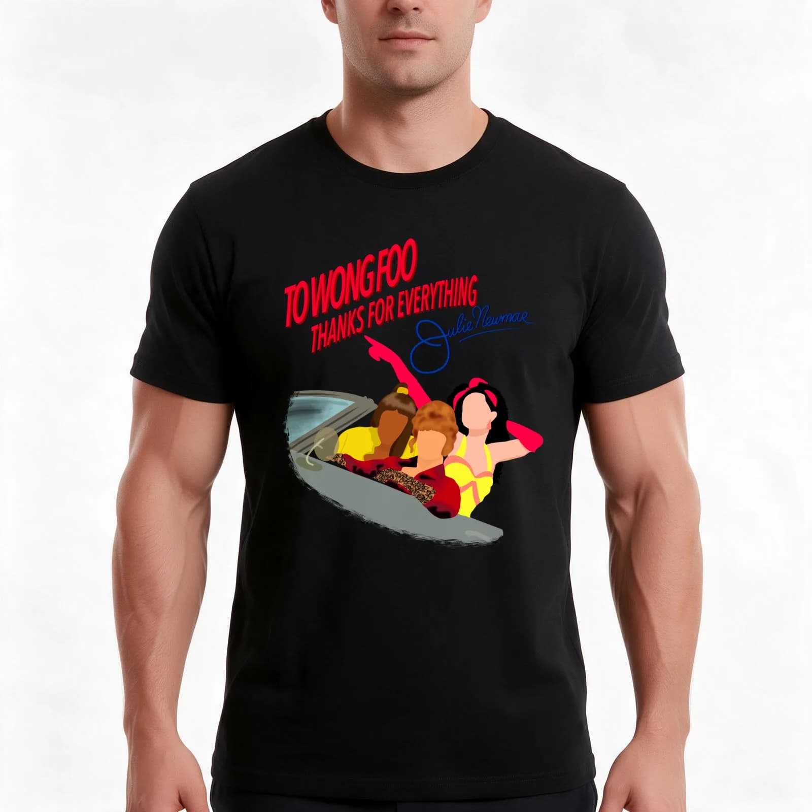 To Wong Foo, Thanks For Everything! Julie Newmar T-Shirt, Summer Casual Cotton Tee, Oversized Streetwear Tops, Unisex Men Women