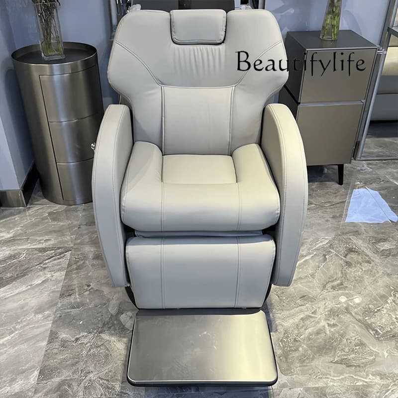 High-end hair salon retractable head treatment chair, high-end liftable hair salon special high-end hair care chair