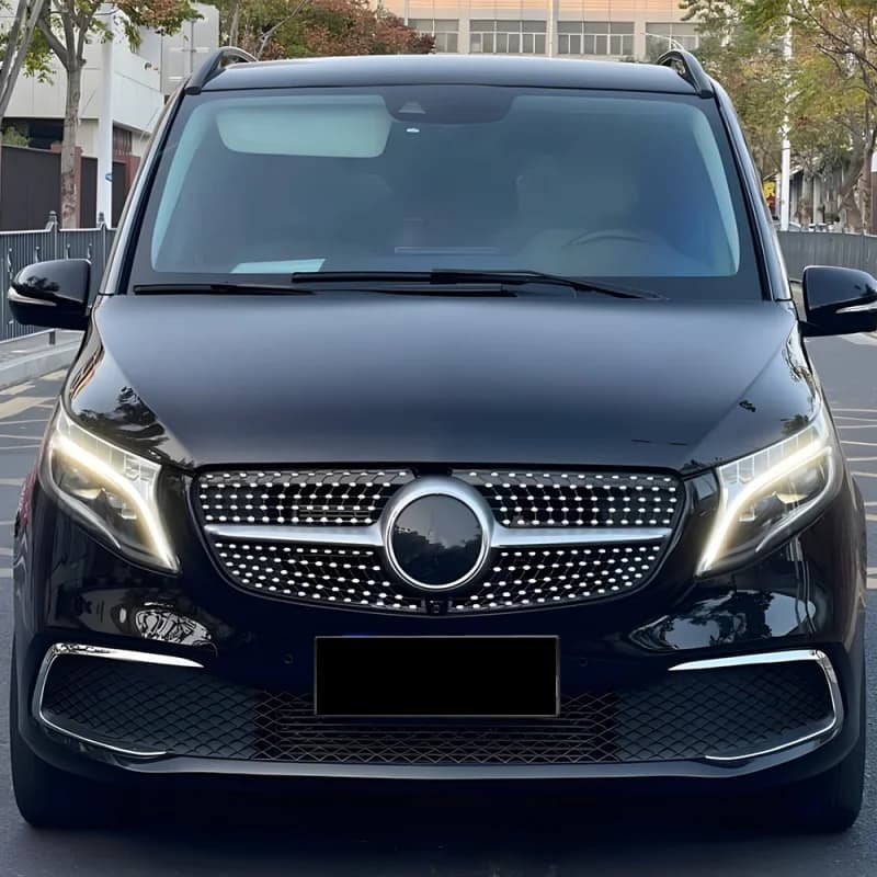 Diamond Style Front Grille Bumper Inlet Grill Grid For Mercedes W447 Benz V Class 2020 2021 2022 2023 Tuning Body Kit