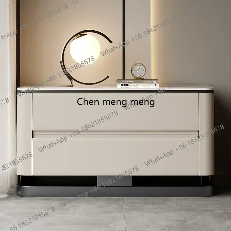 Design Minimalist Nightstand Luxury Modern Style Elegant Night Table With Drawers Storage Mesitas De Noche Bedroom Furniture