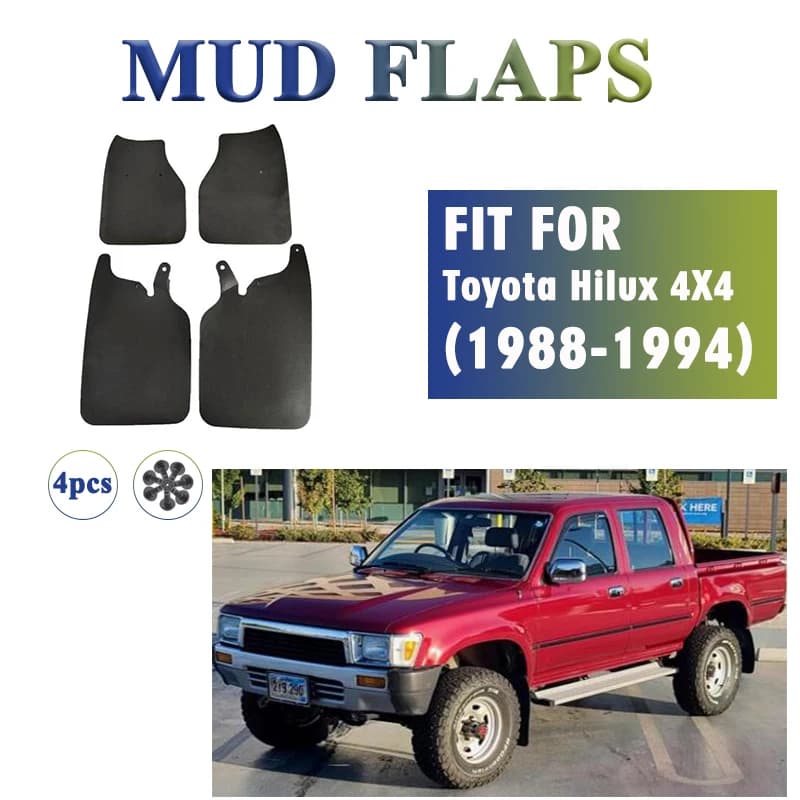 1988 1989 1990 1991 1992 1993 1994 FOR Toyota HILUX 4X4 Mud Flap Guards Splash Mudflaps Fender Mudguard Car Accessories 4pcs